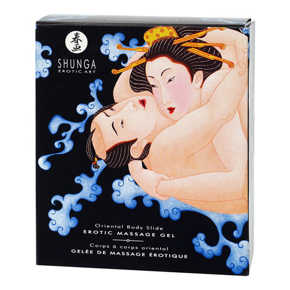 SHUNGA - GEL DE MASSAGEM ERÓTICA CORPO A CORPO ORIENTAL FRUTAS EXÓTICAS