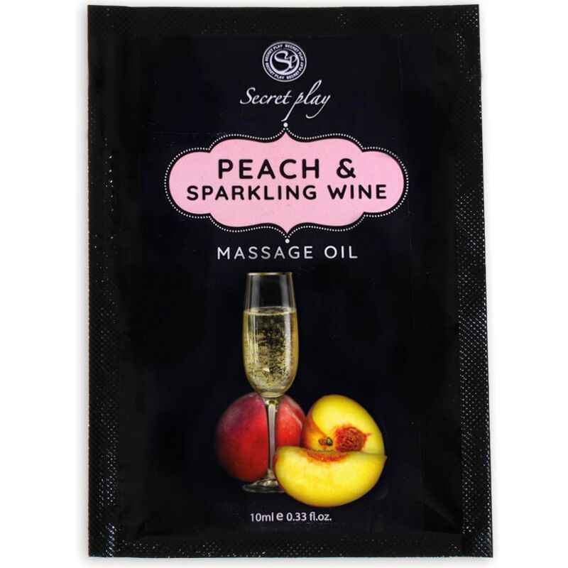 SECRETPLAY - PEACH AND CAVA MASSAGE OIL SINGLE DOSE 10 ML