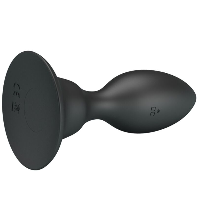 MR PLAY - BLACK VIBRATING ANAL PLUG WITH REMOTE CONTROL