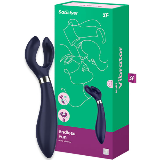 SATISFYER - ENDLESS FUN MULTI VIBRATOR 3 BLACK