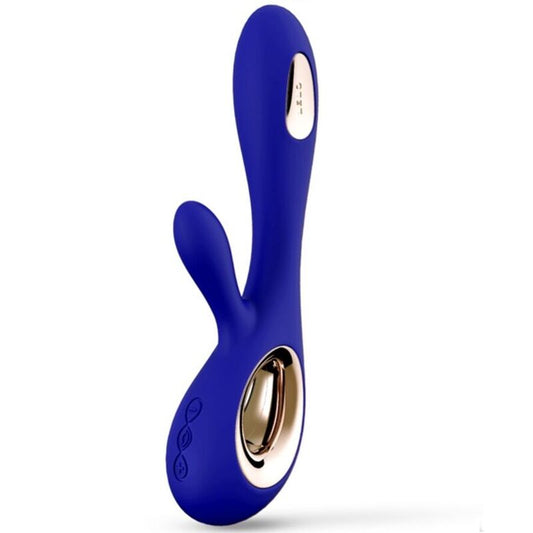 LELO - SORAYA WAVE VIBRADOR COELHO AZUL MEIA-NOITE