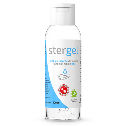 STERGEL - GEL HIDROALCOÓLICO DESINFETANTE PARA MÃOS DE ALOE VERA 100ML 