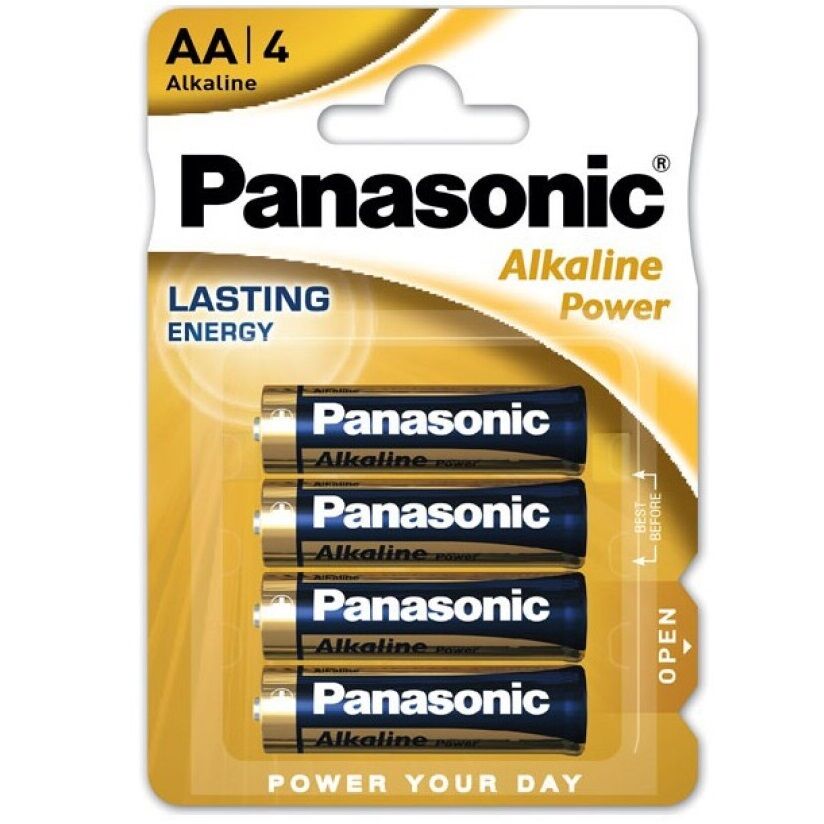 PANASONIC - BRONZE ALKALINE BATTERY AA LR6 BLISTER*4