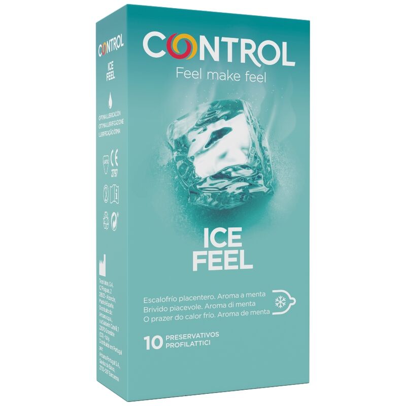 CONTROL - ICE FEEL COLD EFFECT CONDOMS 10 UNITS