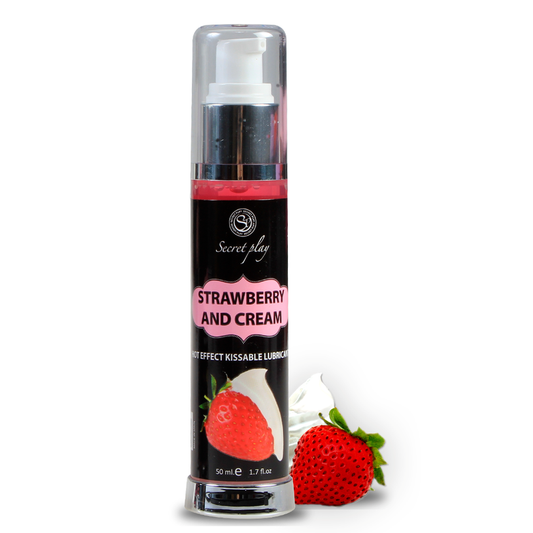 SECRETPLAY - 2-1 HEAT EFFECT LUBRICANT STRAWBERRY&amp;CREAM 50 ML