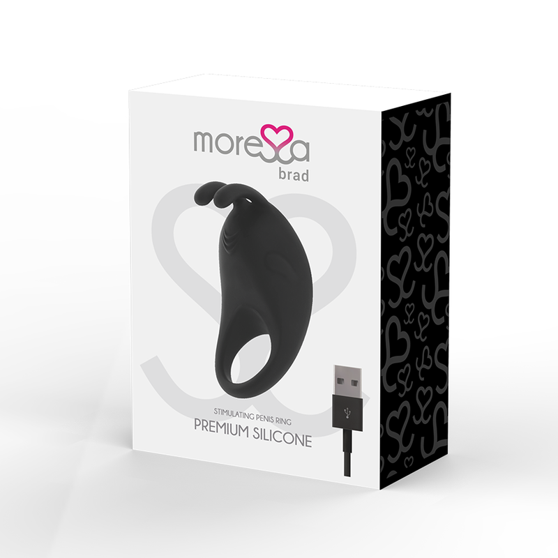 MORESSA - BRAD PREMIUM SILICONE RECARREGÁVEL PRETO