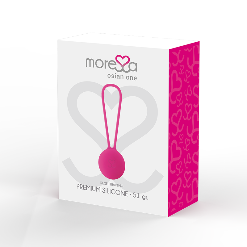 MORESSA - OSIAN ONE TREINAMENTO DO PISO PÉLVICO 51gr PREMIUM SILICONE ROSA