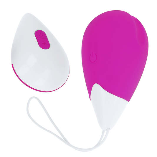 OHMAMA - OVO VIBRATÓRIO 10 MODOS, ROXO E BRANCO