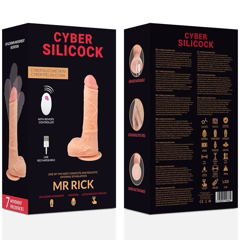 CYBER SILICOCK - REALISTIC REMOTE CONTROL MR RICK 20.9 CM -O- 4 CM