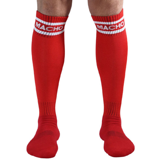 MALE - LONG SOCKS ONE SIZE RED