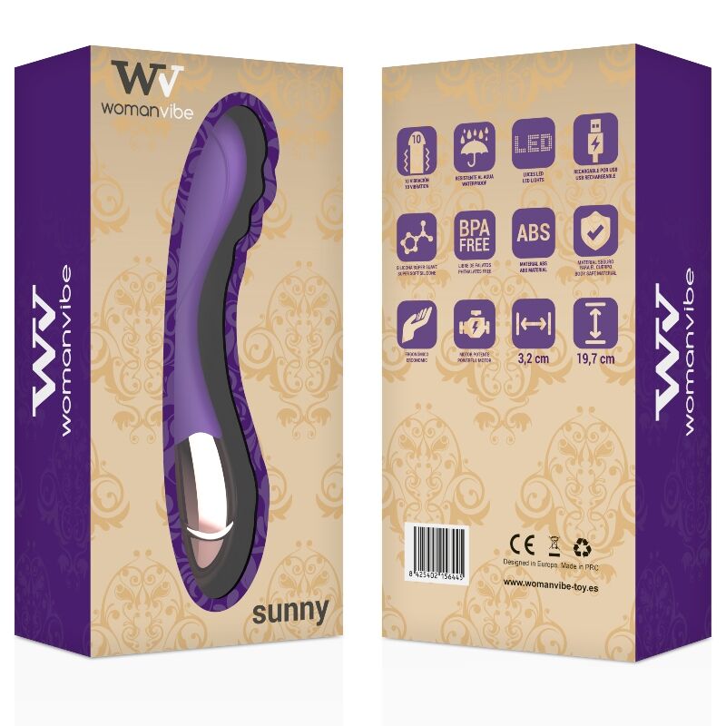 WOMANVIBE - VIBRADOR DE SILICONE RECARREGÁVEL SUNNY