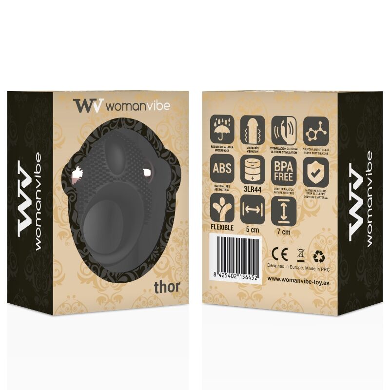 WOMANVIBE - ANEL VIBRATÓRIO DE SILICONE THOR