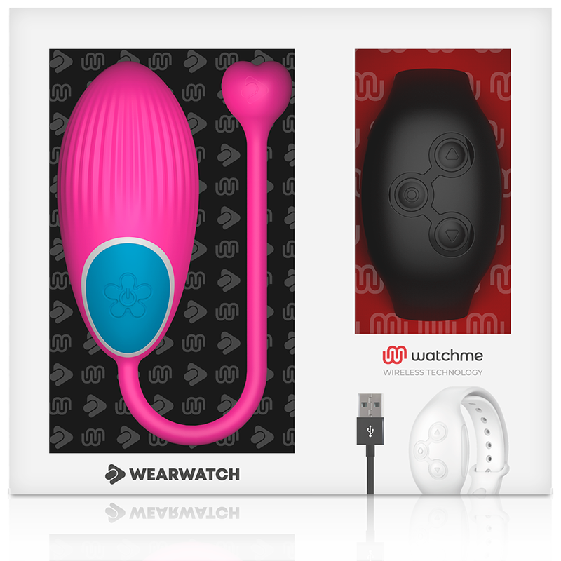 WEARWATCH - TECNOLOGIA DE CONTROLE REMOTO EGG WATCHME FÚCSIA / PRETO-AZUIS