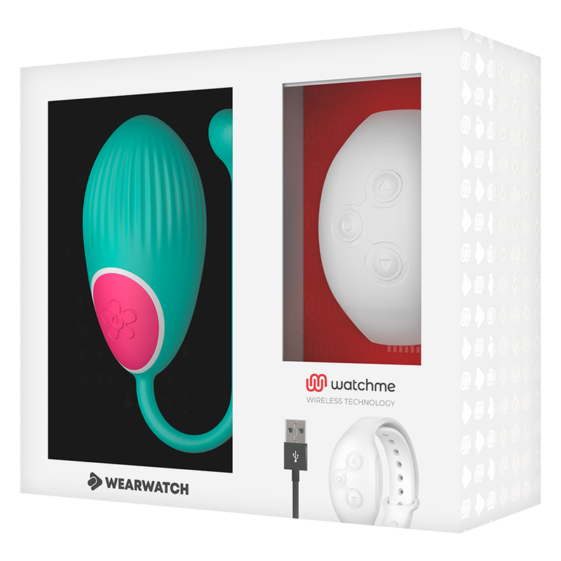 WEARWATCH - TECNOLOGIA DE CONTROLE REMOTO EGG WATCHME ÁGUA MARINHA / NEVE