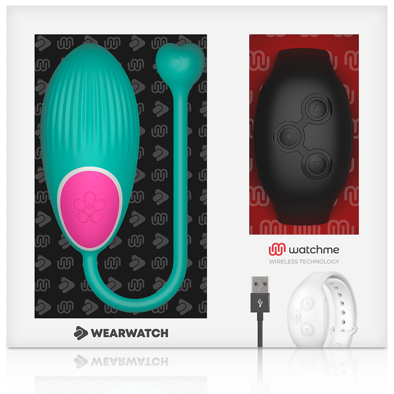 WEARWATCH - TECNOLOGIA DE CONTROLE REMOTO EGG WATCHME AQUAMARINE / JET