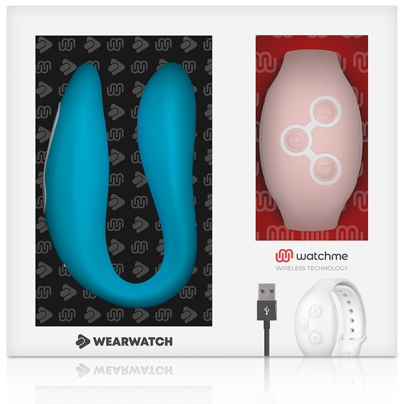 WEARWATCH - VIBRADOR DE TECNOLOGIA DUPLA WATCHME INDIGO / ROSA