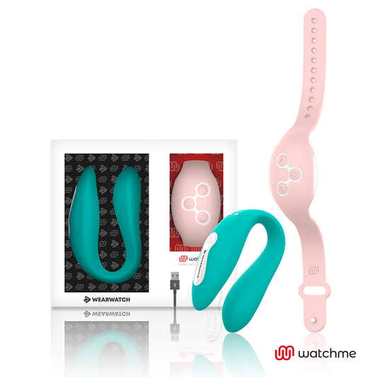 WEARWATCH - VIBRADOR DUAL TECHNOLOGY WATCHME AQUAMARINE / ROSA